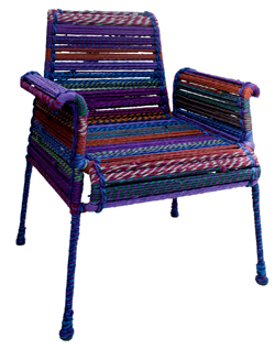 Stork Chair Sahil Sarthak Katran collection Color pURPLE